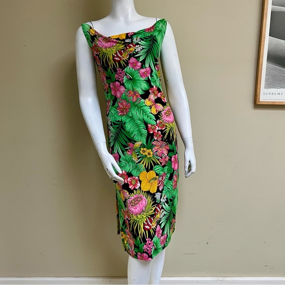 Vintage Dresses & Skirts - Vintage 90s Floral Slip Dress